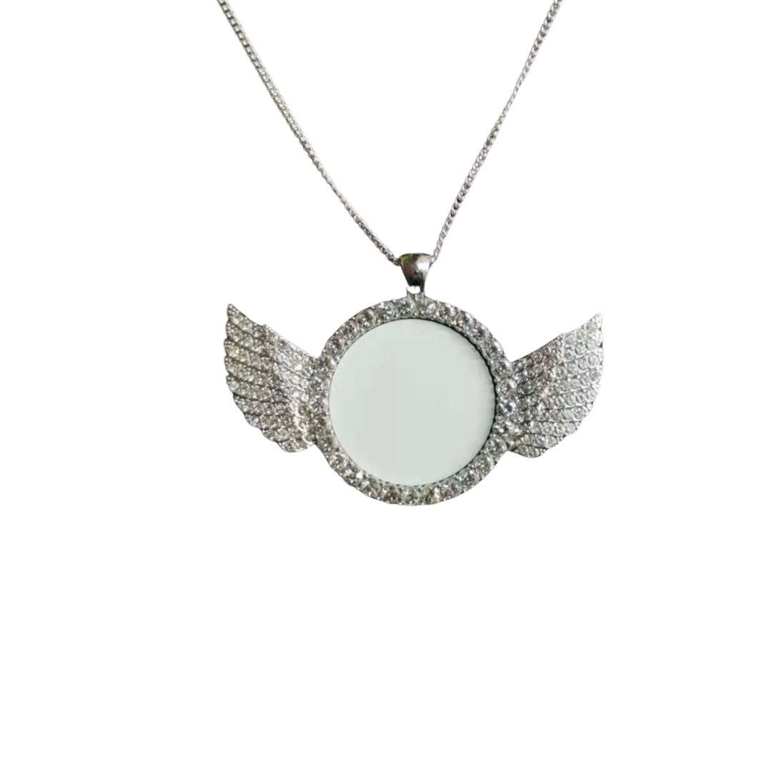 Sublimation Angel Wing Necklace