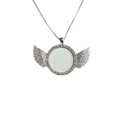 Sublimation Angel Wing Necklace