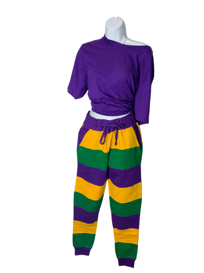 Mardi Gras Joggers