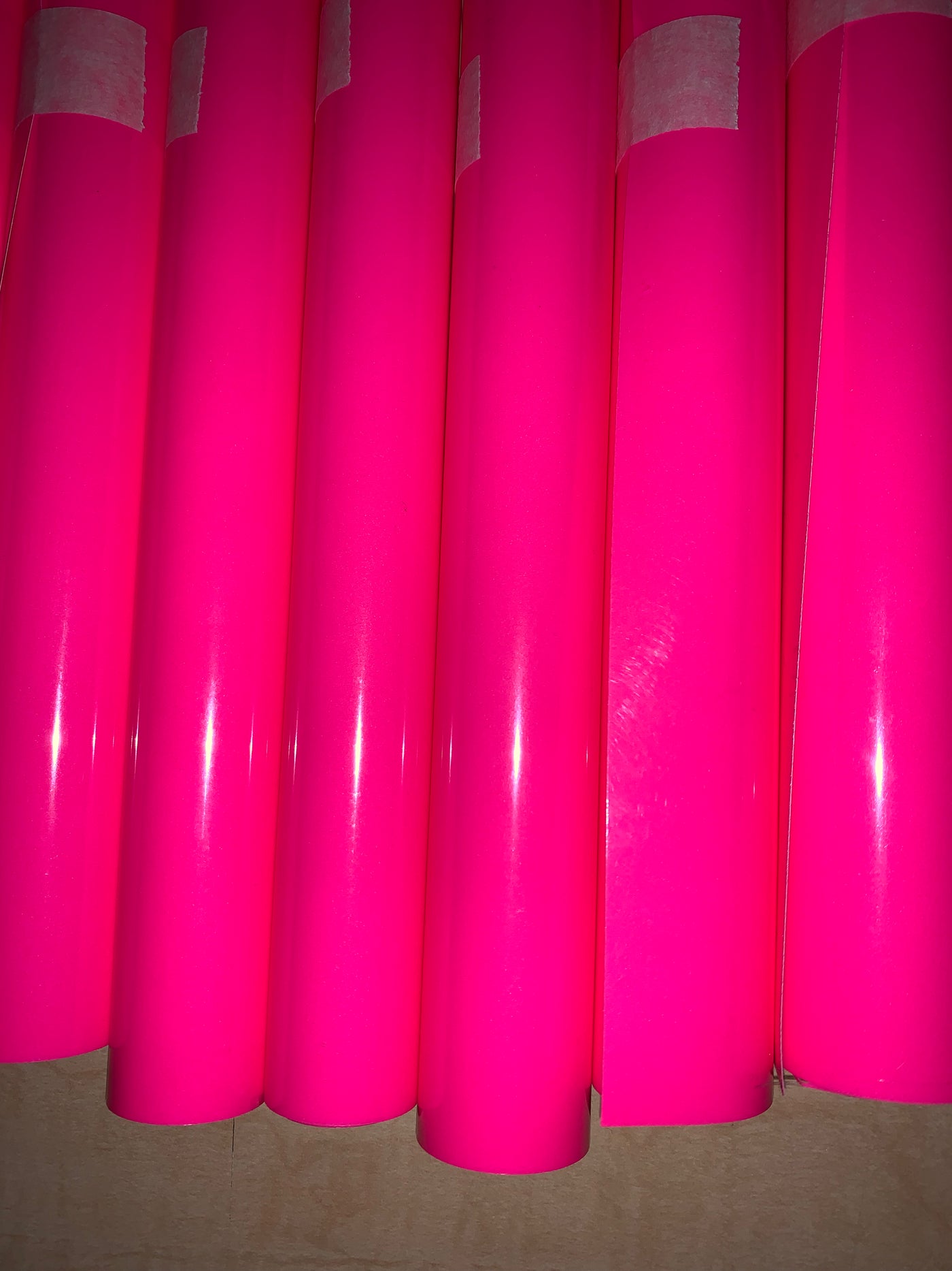 Puff Pink Glow In Dark HEAT TRANSFER VINYL House Of Vinyl puff-pink-glow-in-dark-heat-transfer-vinyl-house-of-vinyl