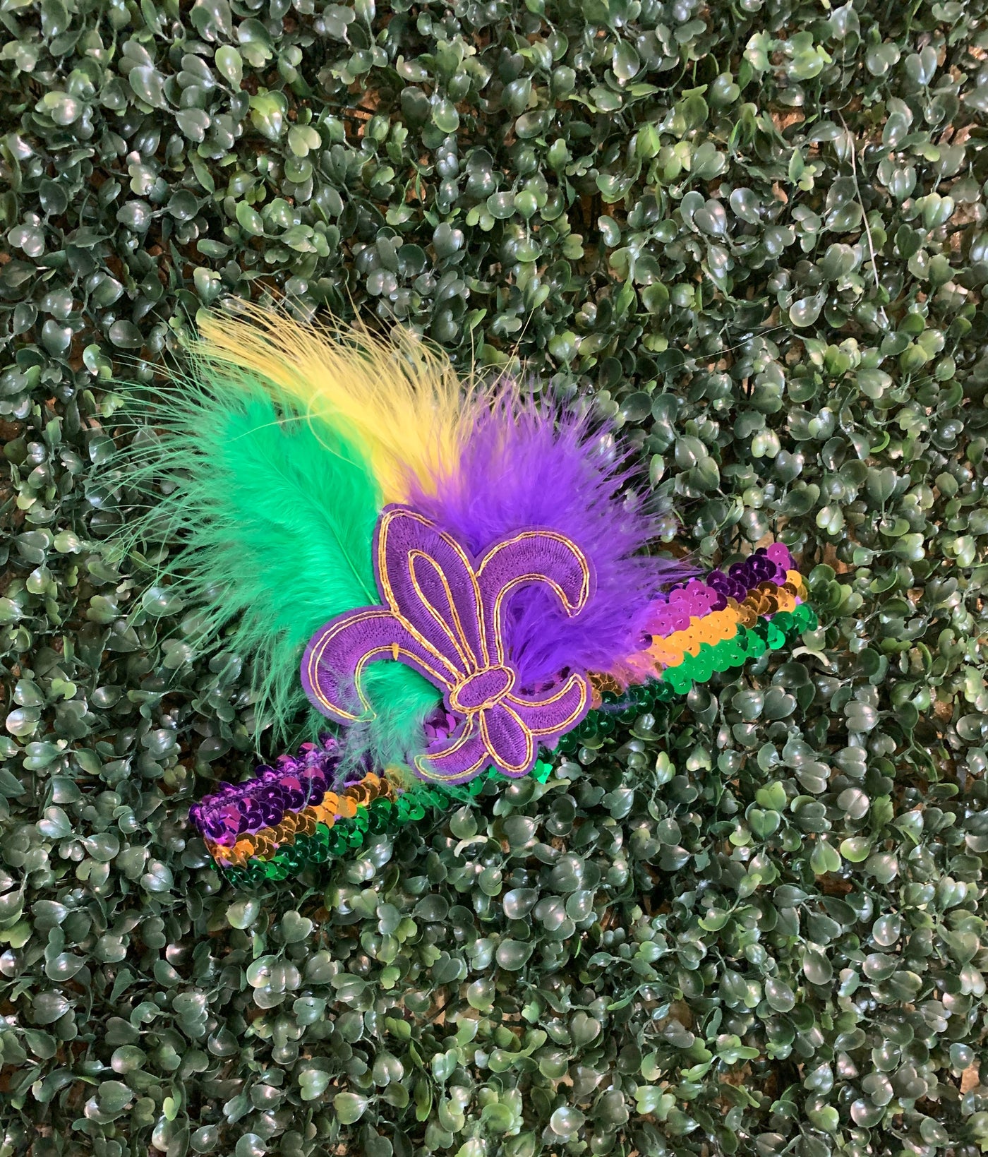 Fleur De Lis Mardi Gras Headband