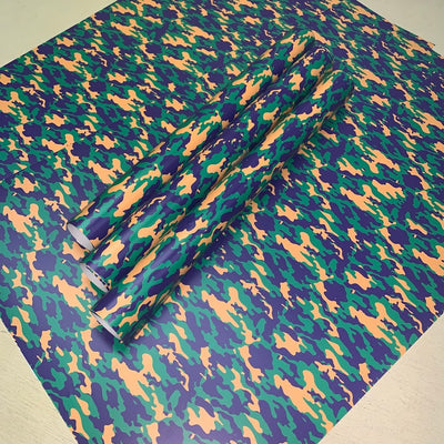 HTV Carnival Camouflage 12”x19.5” - Custom Vinyl Sheets