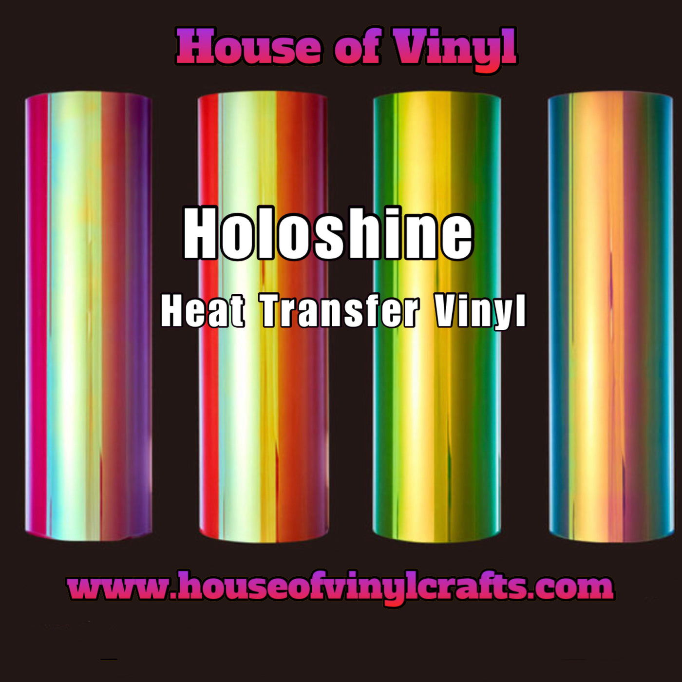 Holoshine Flex Red- HEAT TRANSFER VINYL (HOVHG-01)