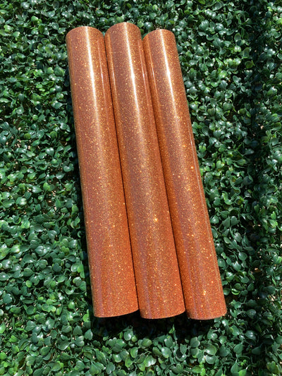 Light Copper Orange Glitter Vinyl (HOVG-20)