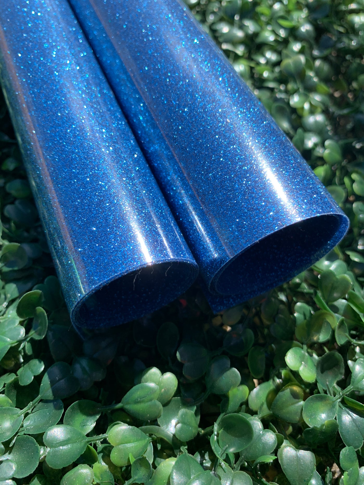 Blue Glitter - HEAT TRANSFER VINYL  (HOVG-13)