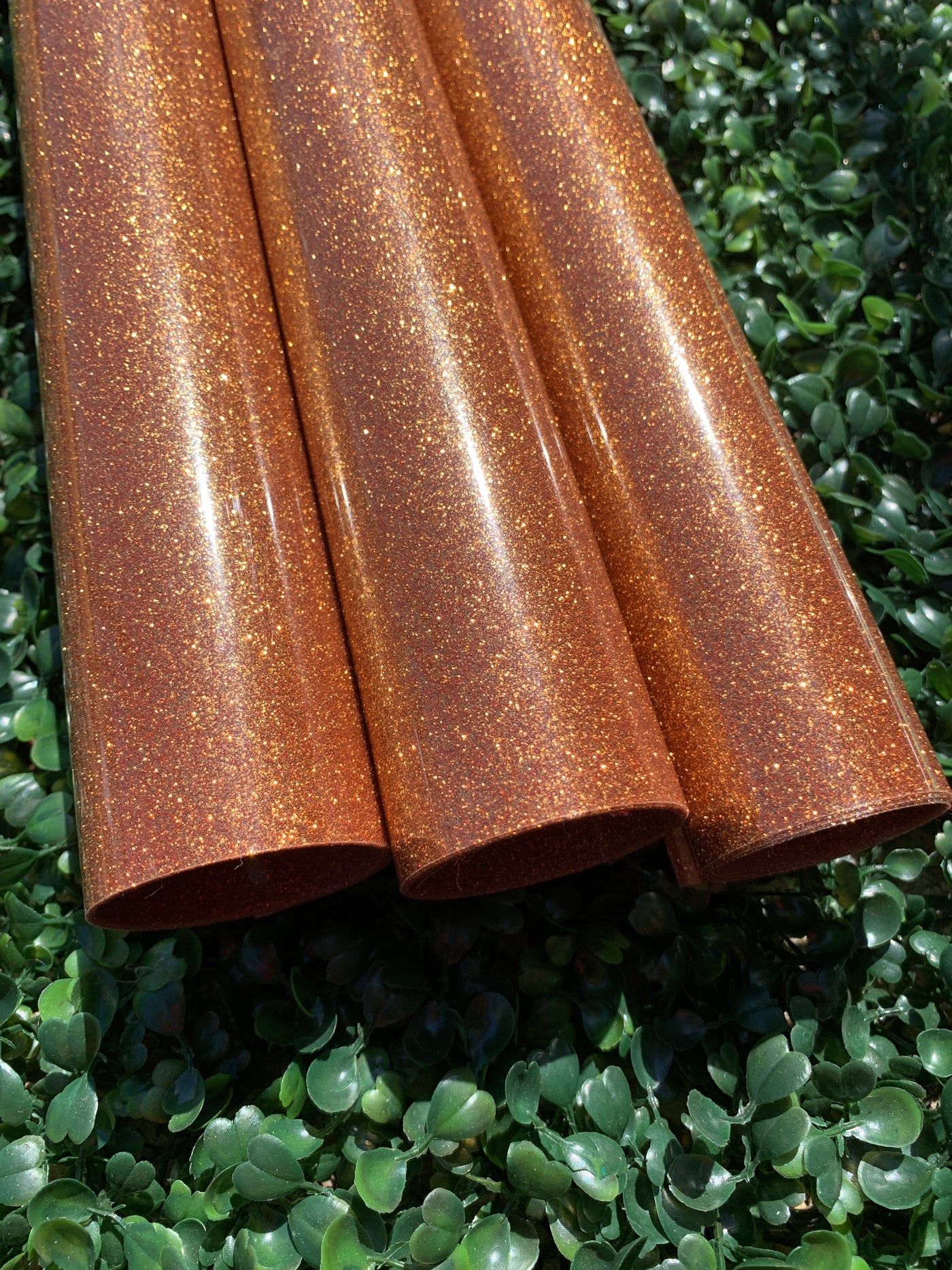 Light Copper Orange Glitter Vinyl (HOVG-20)