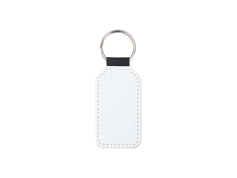 Glitter Faux Leather Barrel Key Chain