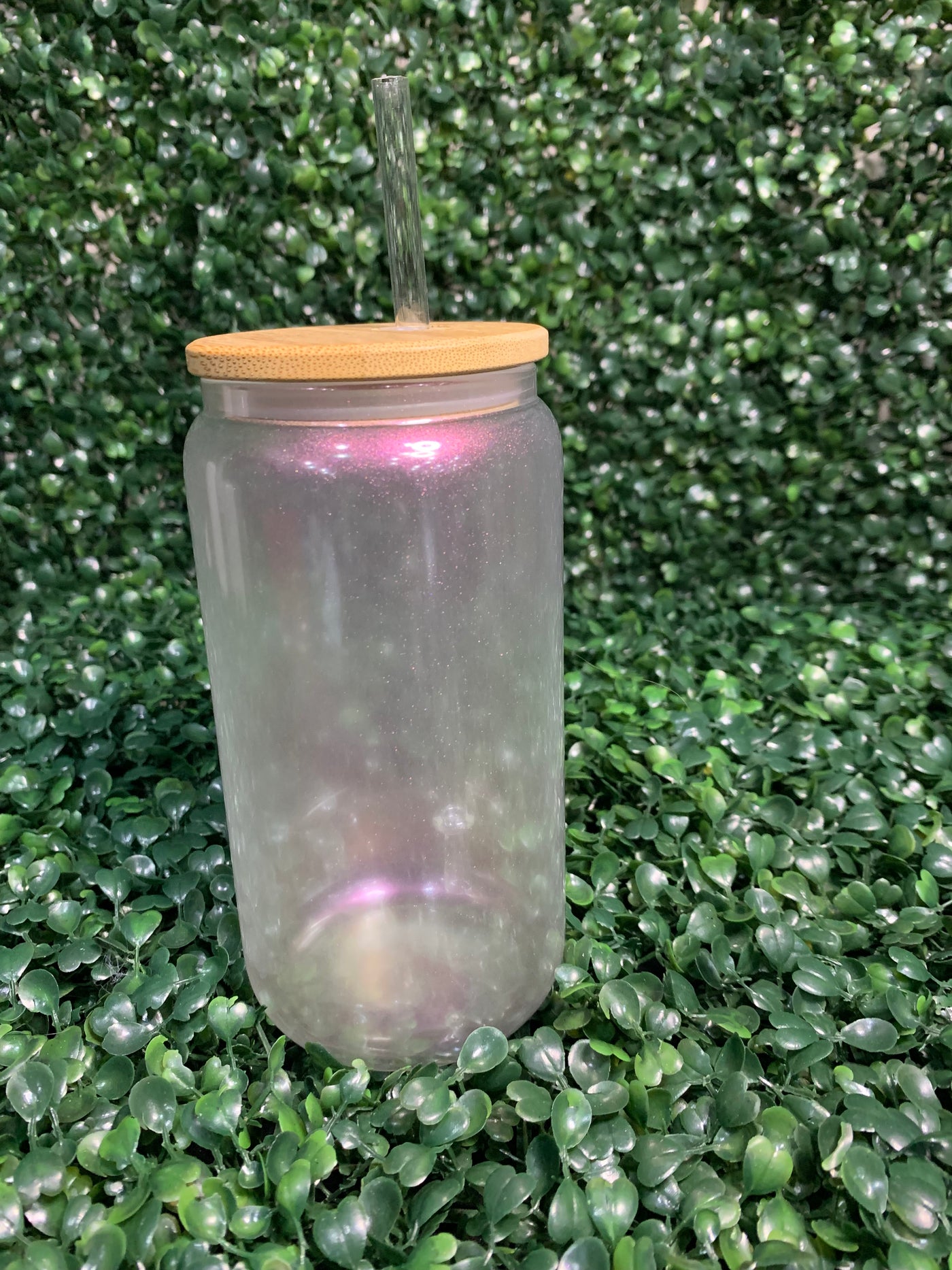 16oz Iridescent Sublimation  Mason Jar