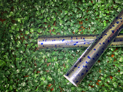 Blue Splatter Soft Metallic - HEAT TRANSFER VINYL (HOVSM-116)