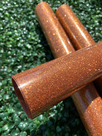 Light Copper Orange Glitter Vinyl (HOVG-20)