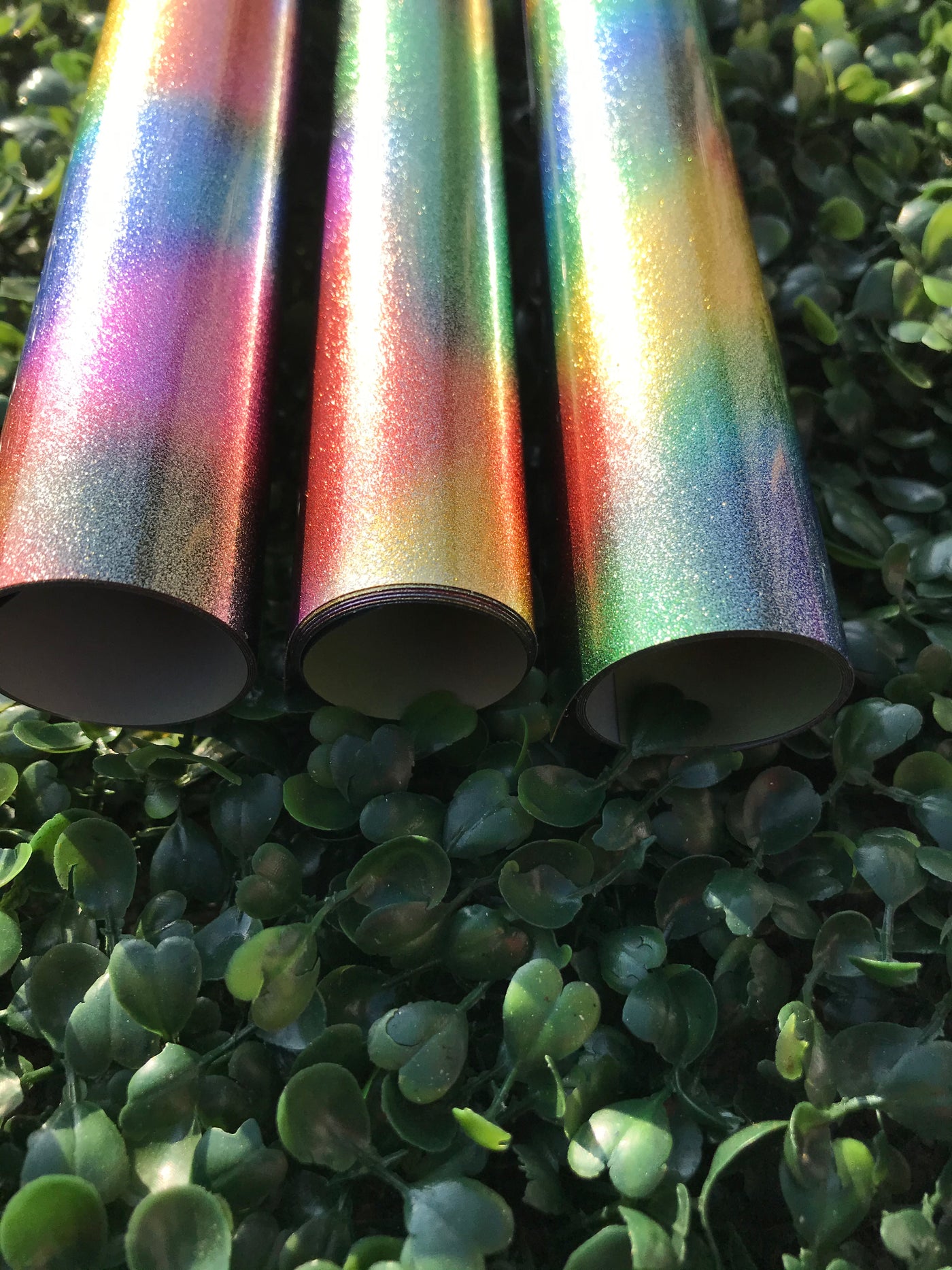 Rainbow Spots Pearl Flex - HEAT TRANSFER VINYL(HOVPS-105)